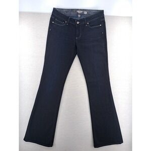 Paige Skyline Jeans Womens 28 Long Blue Low Rise Dark Wash BootCut Flare W31.5"